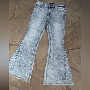 Flying Monkey Acid Wash Super Flare Jeans sz 30